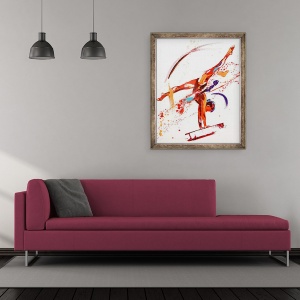 Tablou inramat - Penny Warden - Gimnasta One, 50 x 60 cm - Img 2