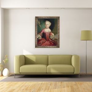 Tablou inramat - Peter Anton Lorenzoni - Maria-Anna Mozart, 60 x 80 cm - Img 2