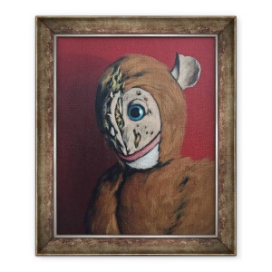 Tablou inramat - Peter Jones - Red Monkey cu cicatrici, 2006, 50 x 60 cm