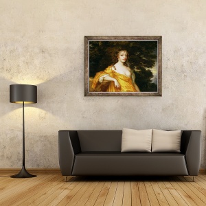 Tablou inramat - Peter Lely - Diana Kirke, Contesa de Oxford, 60 x 80 cm - Img 2