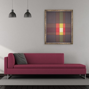 Tablou inramat - Peter McClure - Suprapunere, 70 x 85 cm - Img 2