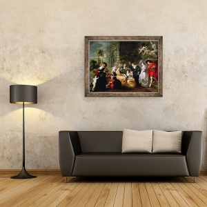Tablou inramat - Peter Paul Rubens - Gradina Iubirii, 60 x 80 cm - Img 2