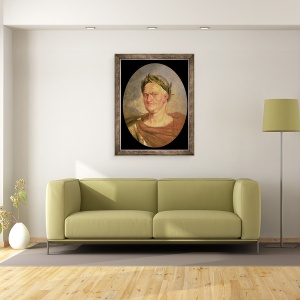 Tablou inramat - Peter Paul Rubens - imparatul Vespasian, 60 x 80 cm - Img 2