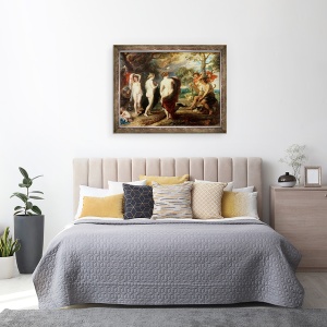 Tablou inramat - Peter Paul Rubens - Judecata de la Paris I, 70 x 90 cm - Img 3