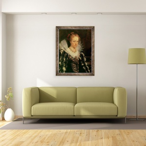 Tablou inramat - Peter Paul Rubens - Portret De Jacqueline van Caestre, 60 x 80 cm - Img 2