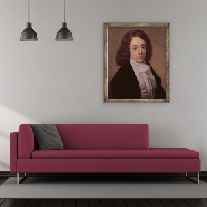 Tablou inramat - Peter van Dyke - Portretul lui Robert Southey-, 50 x 60 cm - Img 2