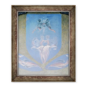 Tablou inramat - Philipp Otto Runge - O sectiune din cea de-a doua versiune a Diminetii II, 50 x 60 cm