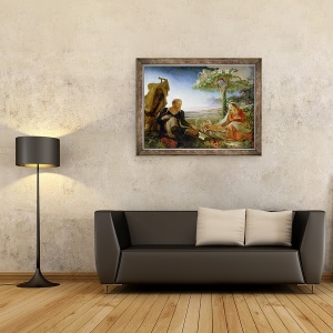 Tablou inramat - Philipp Otto Runge - Odihneste-te in zborul spre Egipt, 60 x 80 cm - Img 2