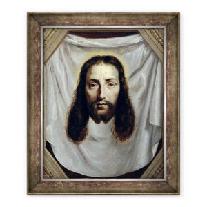Tablou inramat - Philippe de Champaigne - Giulgiul Sfantului Veronica, 50 x 60 cm