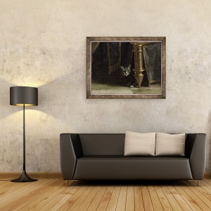 Tablou inramat - Philippe de Champaigne - Hristos in Casa lui Simon Fariseul I, 60 x 80 cm - Img 2