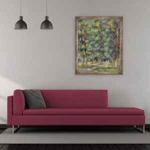 Tablou inramat - Pierre Auguste Renoir - Cale intr-un Lemn, 50 x 60 cm - Img 2