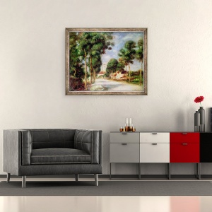 Tablou inramat - Pierre Auguste Renoir - Drumul spre Essoyes, 50 x 60 cm - Img 2