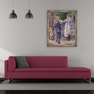 Tablou inramat - Pierre Auguste Renoir - Leagan, 50 x 60 cm - Img 2