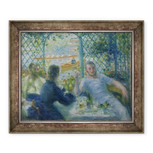 Tablou inramat - Pierre Auguste Renoir - Masa de pranz la restaurantul Fournaise Pranzul canorelor, 50 x 60 cm