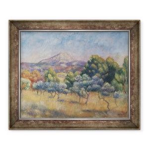 Tablou inramat - Pierre Auguste Renoir - Muntele Sainte-Victoire, 70 x 85 cm