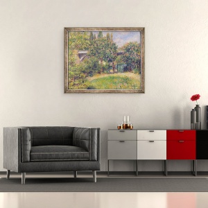 Tablou inramat - Pierre Auguste Renoir - Podul de cale ferata la Chatou, 50 x 60 cm - Img 2