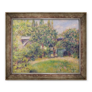 Tablou inramat - Pierre Auguste Renoir - Podul de cale ferata la Chatou, 70 x 85 cm