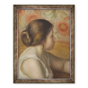 Tablou inramat - Pierre Auguste Renoir - seful unei tinere fete, 70 x 90 cm