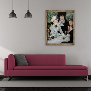 Tablou inramat - Pierre Auguste Renoir - Sfarsitul pranzului, 50 x 60 cm - Img 2