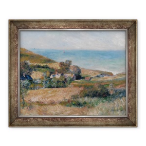 Tablou inramat - Pierre Auguste Renoir - Vedere la Seacoast langa Warmemont in Normandia, 50 x 60 cm