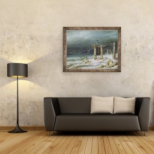 Tablou inramat - Pierre Luc Charles Ciceri - spanzuratoare, 60 x 80 cm - Img 2
