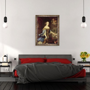 Tablou inramat - Pierre Mignard - Anne-Marie-Louise dOrleans 1627-93 Ducesa de Montpensier, 70 x 90 cm - Img 3