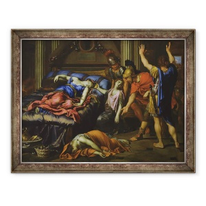 Tablou inramat - Pierre Mignard - Moartea lui Cleopatra, 70 x 90 cm