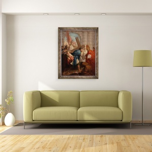 Tablou inramat - Pierre Subleyras - Heraclius Purtand Crucea, 70 x 90 cm - Img 2
