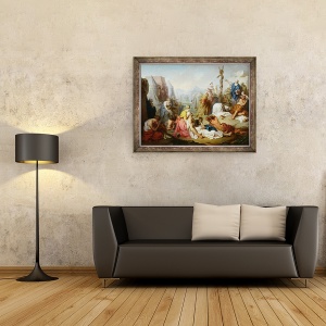Tablou inramat - Pierre Subleyras - sarpele de arama, 60 x 80 cm - Img 2