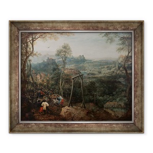 Tablou inramat - Pieter Bruegel the Elder - Cotofana pe spanzuratoare, 50 x 60 cm