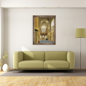 Tablou inramat - Pieter Jansz Saenredam - Interiorul Marienkirche in Utrecht, 60 x 80 cm - Img 2