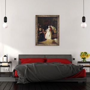 Tablou inramat - Pietro Longhi - Declaratia de dragoste, 70 x 90 cm - Img 3