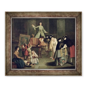 Tablou inramat - Pietro Longhi - Extractorul de dinti, 50 x 60 cm