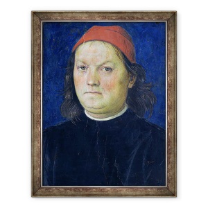 Tablou inramat - Pietro Perugino - Autoportret, de la Sala dellUdienza, 60 x 80 cm