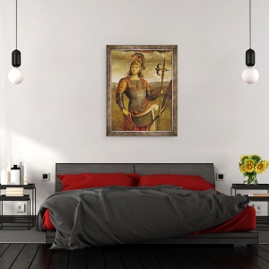 Tablou inramat - Pietro Perugino - Horatius Cocles, de la Sala de Audienta, 70 x 90 cm - Img 3