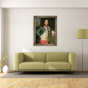 Tablou inramat - Pompeo Girolamo Batoni - James Caulfield 1728-99, 60 x 80 cm - Img 2