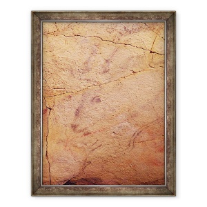 Tablou inramat - Prehistoric - seful unui cerb mic, din pesterile de la Altamira, 60 x 80 cm