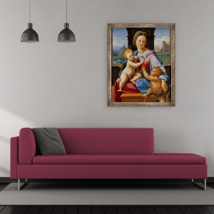 Tablou inramat - Raphael - Madonna Aldobrandini sau Madonna Garvagh, 70 x 85 cm - Img 2