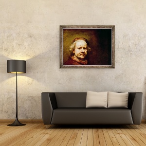 Tablou inramat - Rembrandt Harmensz van Rijn - Autoportret in varsta de 63 de ani, 70 x 90 cm - Img 2