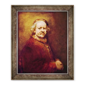 Tablou inramat - Rembrandt Harmensz van Rijn - Autoportret in varsta de 63 de ani, 70 x 85 cm