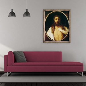 Tablou inramat - Rembrandt Harmensz van Rijn - Ecce Homo I, 50 x 60 cm - Img 2
