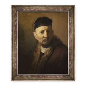 Tablou inramat - Rembrandt Harmensz van Rijn - Tronie a unui batran, 50 x 60 cm