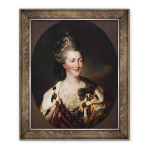 Tablou inramat - Richard Brompton - Portret De Ecaterina II, 50 x 60 cm