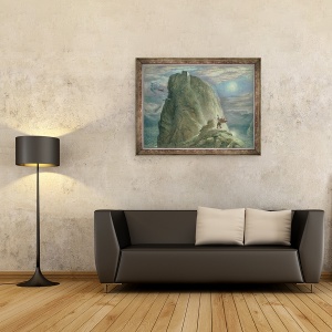 Tablou inramat - Richard Doyle - Casa Vrajitoarelor nr.2, 60 x 80 cm - Img 2