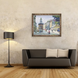 Tablou inramat - Richard Pokorny - Biserica Chimneysweeps, Wiedner Hauptstrasse, 60 x 80 cm - Img 2