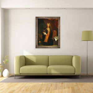 Tablou inramat - Robert Tournieres - Portretul unui arhitect, 60 x 80 cm - Img 2