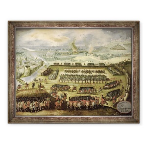 Tablou inramat - Rodrigo of Holland - Asediul Parisului Razboiul impotriva Frantei 1556-8, 70 x 90 cm