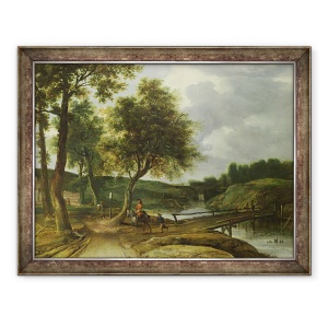 Tablou inramat - Roelandt Roghman - Un peisaj impadurit, 60 x 80 cm