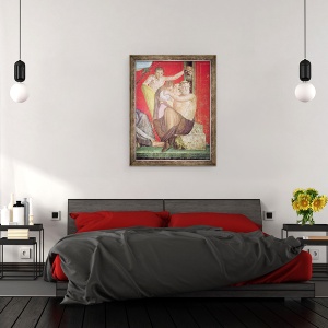 Tablou inramat - Roman - Silenus si tanarul satir, Zidul de Est, Oecus 5, 70 x 90 cm - Img 3