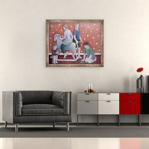 Tablou inramat - Ruth Addinall - Joaca, 70 x 85 cm - Img 2